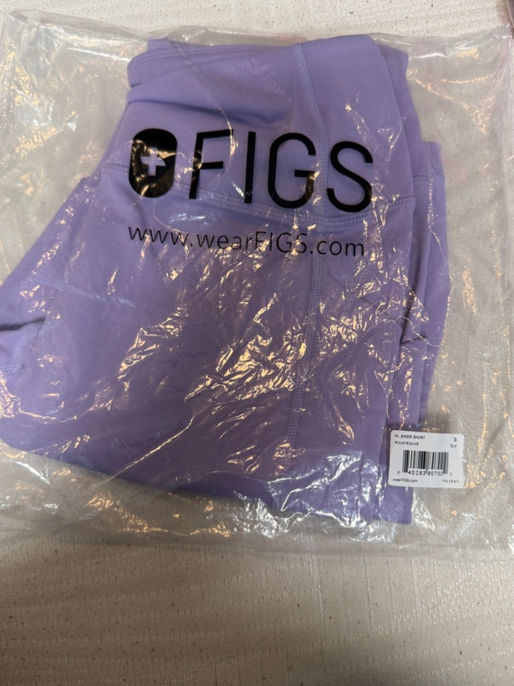 Figs Lavender Biker Shorts